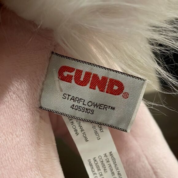 Gund Starflower Unicorn Plush Stuffed Animal 14” Pale Pink Blue Horn 6049793 - Picture 7 of 8